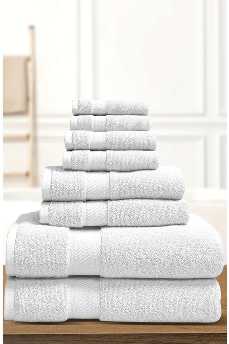 Organic Cotton Bath Towels Set, Alternate, color, WHITE