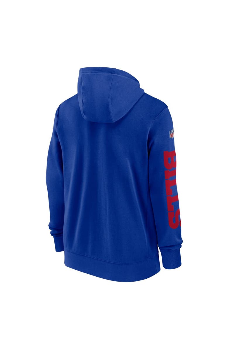 Nike Men's Nike Royal Buffalo Bills 2024 Sideline Club Full-Zip Hoodie, Alternate, color, 