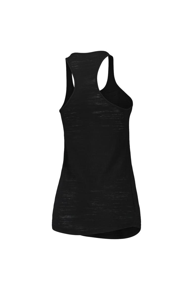 Women's Soft as a Grape Black Miami Marlins Multi-Count Tri-Blend Tank Top, Alternate, color, Black