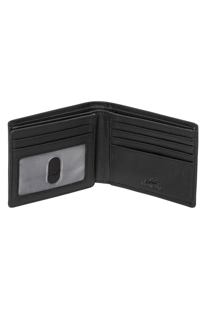 Buffalo RFID Center Wing Wallet, Alternate, color, BLACK
