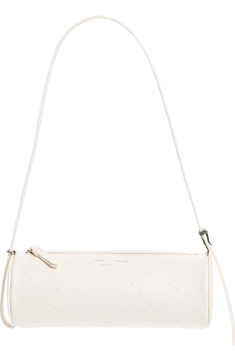 Proenza Schouler Mini Silo Ostrich Embossed Leather Shoulder Bag, Main, color,