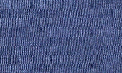 Brax Chuck Stretch Chambray 5-pocket Pants In Navy