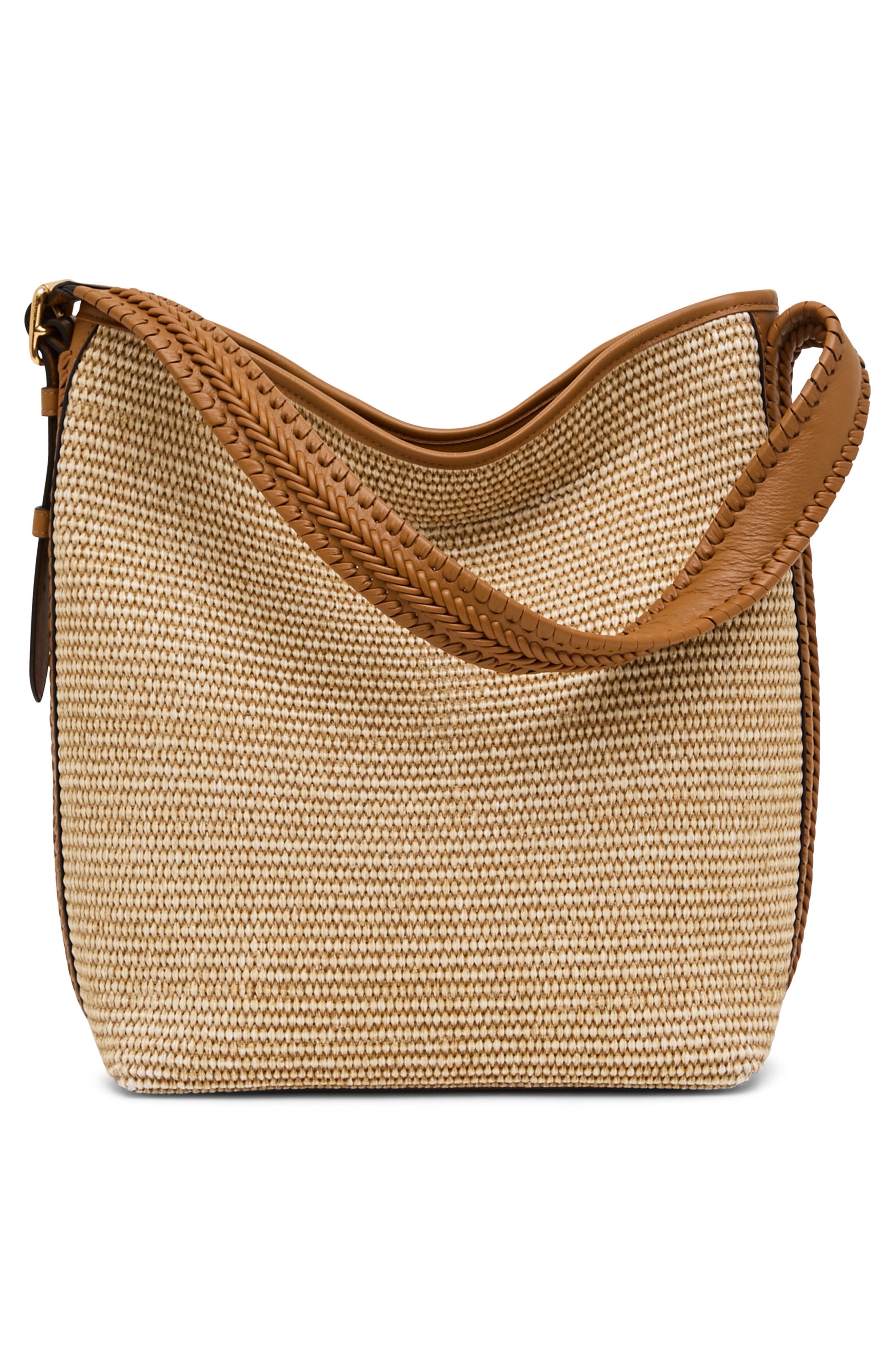 All for Love Bucket Bag, Alternate, color, RAFFIA LATTE
