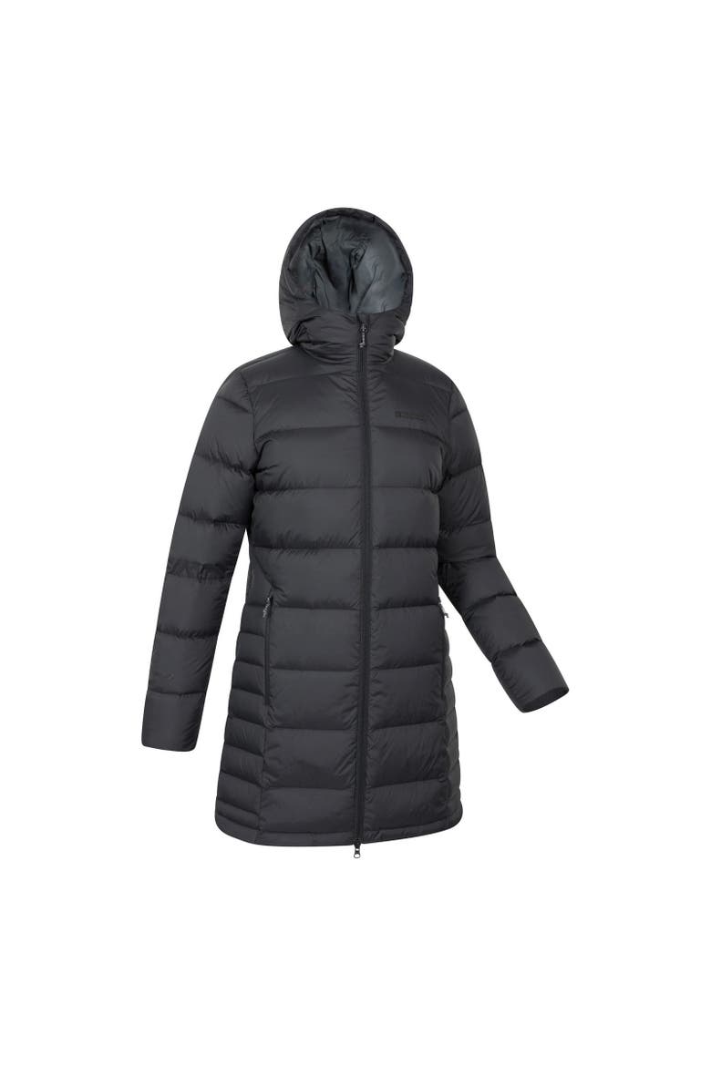 Stratus Extreme Packable Long Down Jacket, Alternate, color, Black