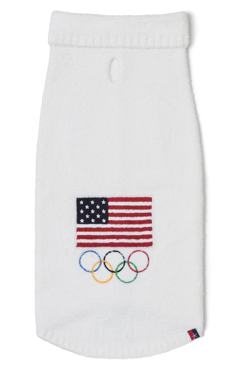 Barefoot Dreams<sup>®</sup> CozyChic<sup>®</sup> Flag Pet Sweater, Alternate, color, Pearl Multi