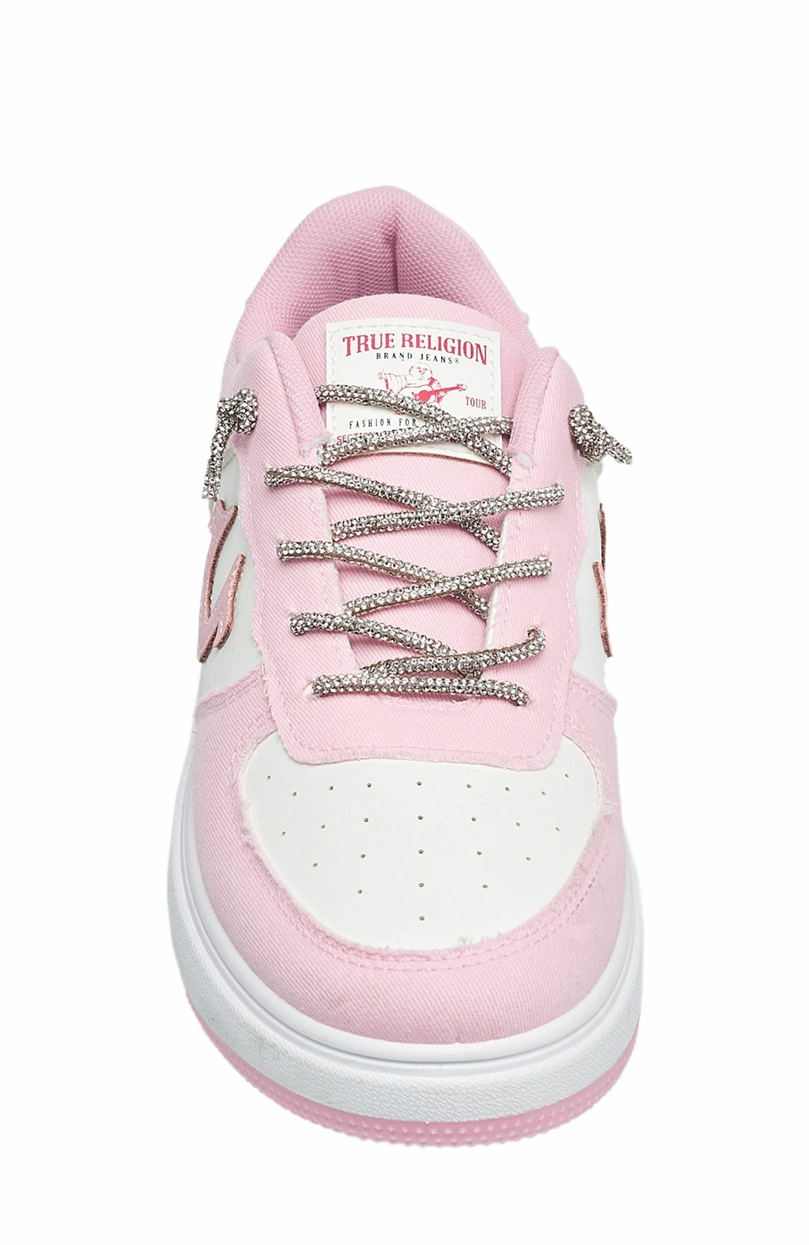 True Religion Ladies Allison Logo Sneaker, Alternate, color, Pink