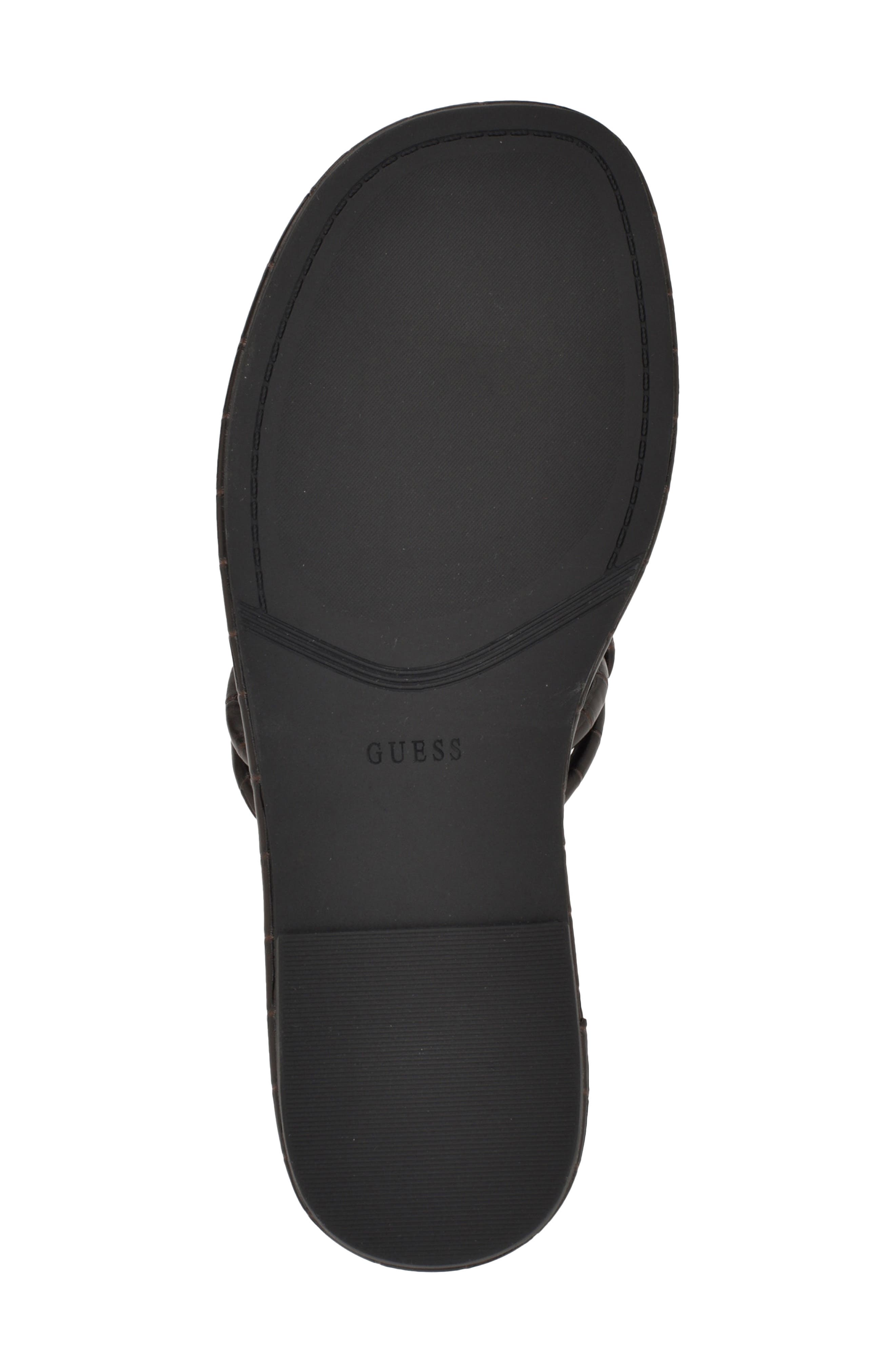 GUESS Saime Croc Embossed Sandal, Alternate, color, 