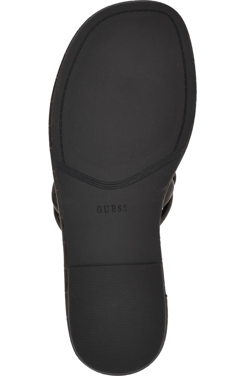 GUESS Saime Croc Embossed Sandal, Alternate, color,