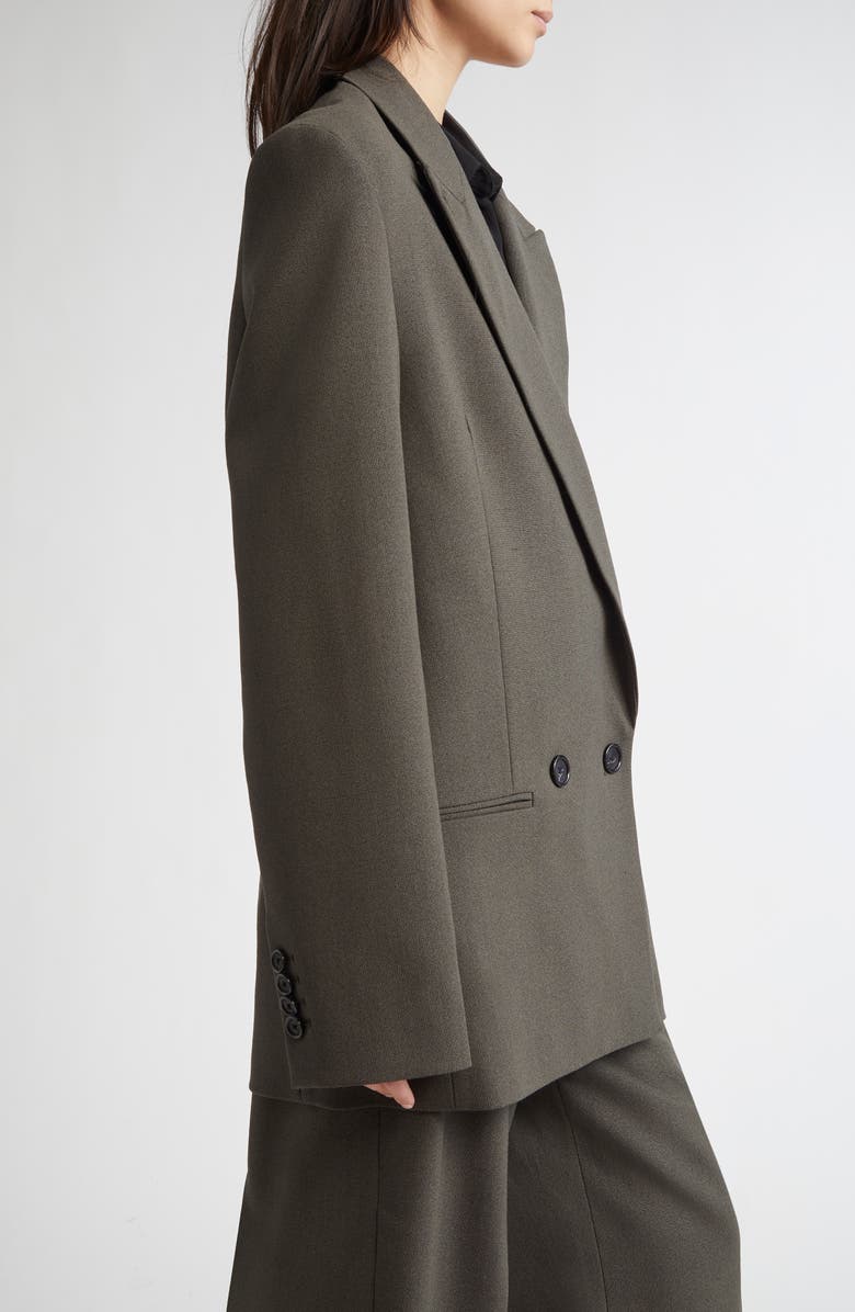 TOTEME Shield Wool Blend Blazer, Alternate, color, Forest