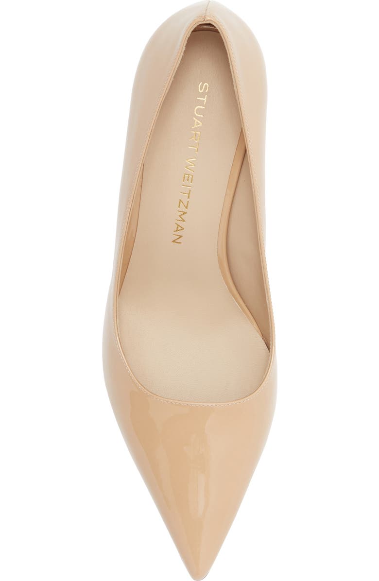 Stuart Weitzman Stuart Power Block 75 Pump, Alternate, color, Adobe