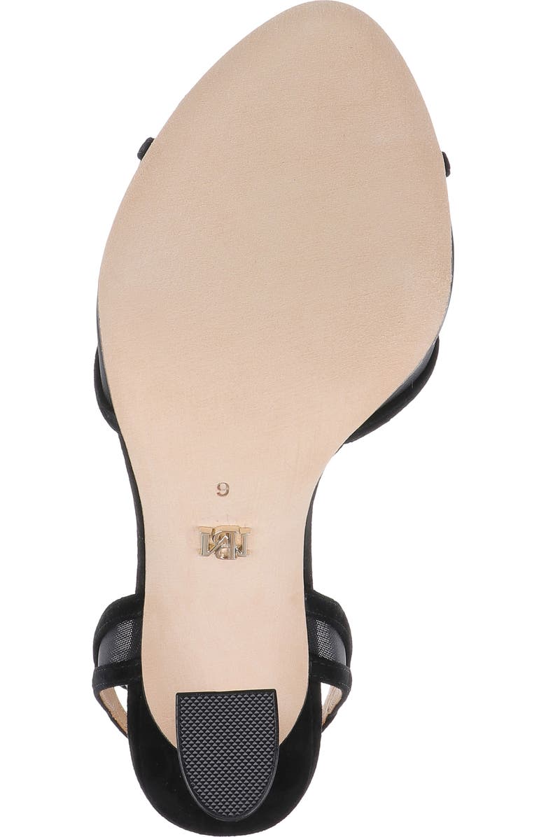 Badgley Mischka Collection Ysabel Ankle Strap Sandal, Alternate, color, Black Suede