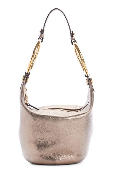 Bracelet Metallic Leather Shoulder Bag