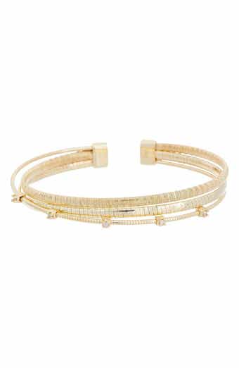 Diamond Multi-Strand Cuff Bangle