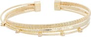 MESHMERISE Diamond Multi-Strand Cuff Bangle