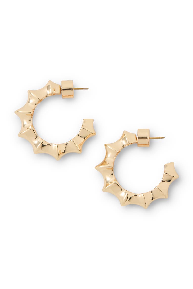 Murphy Huggie Hoop Earrings (Nordstrom Exclusive), Alternate, color, YELLOW GOLD