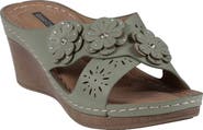GOOD CHOICE NEW YORK Miller Platform Wedge Slide Sandal