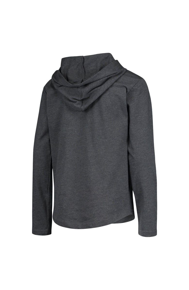 Outerstuff Youth Heathered Gray Houston Texans First Round Pick Long Sleeve Hoodie T-Shirt, Alternate, color,