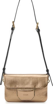 AllSaints Jupiter Metallic Leather Crossbody Bag