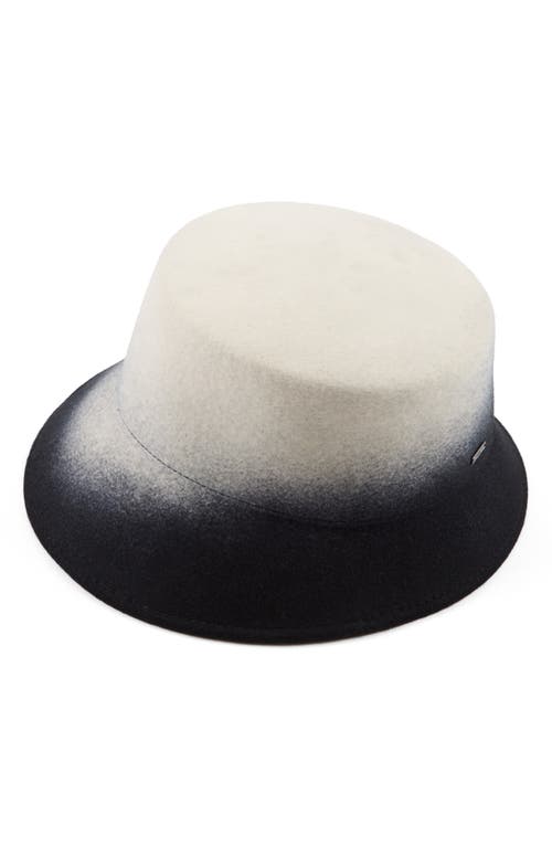 Eugenia Kim Ruby Gradient Wool Asymmetric Bucket Hat In Multi