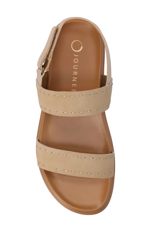 Journee Collection Milie Platform Sandal In Sand