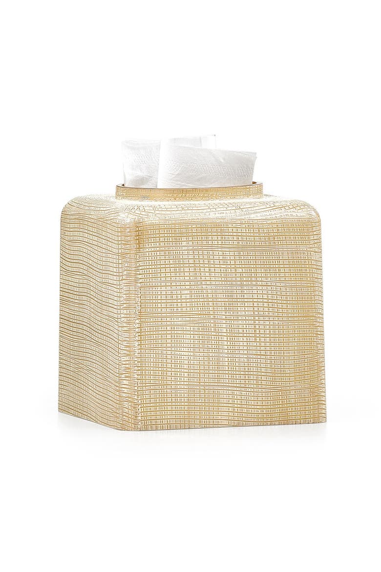 Woven Gold Tissue Cover, Main, color, GOLD