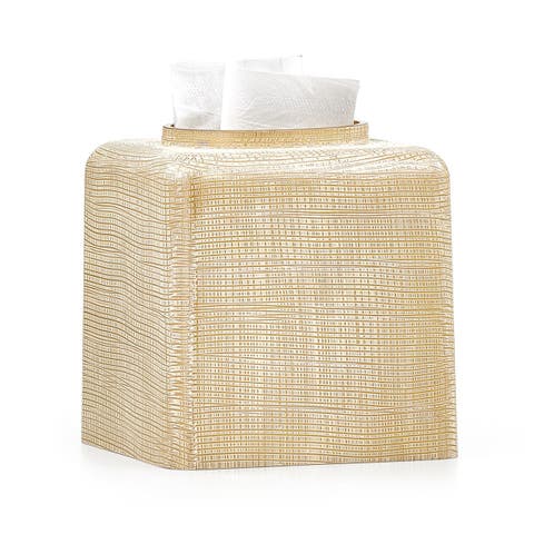 Woven Gold Tissue Cover