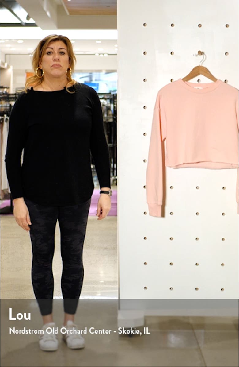 Crop Crewneck Sweatshirt, sales video thumbnail