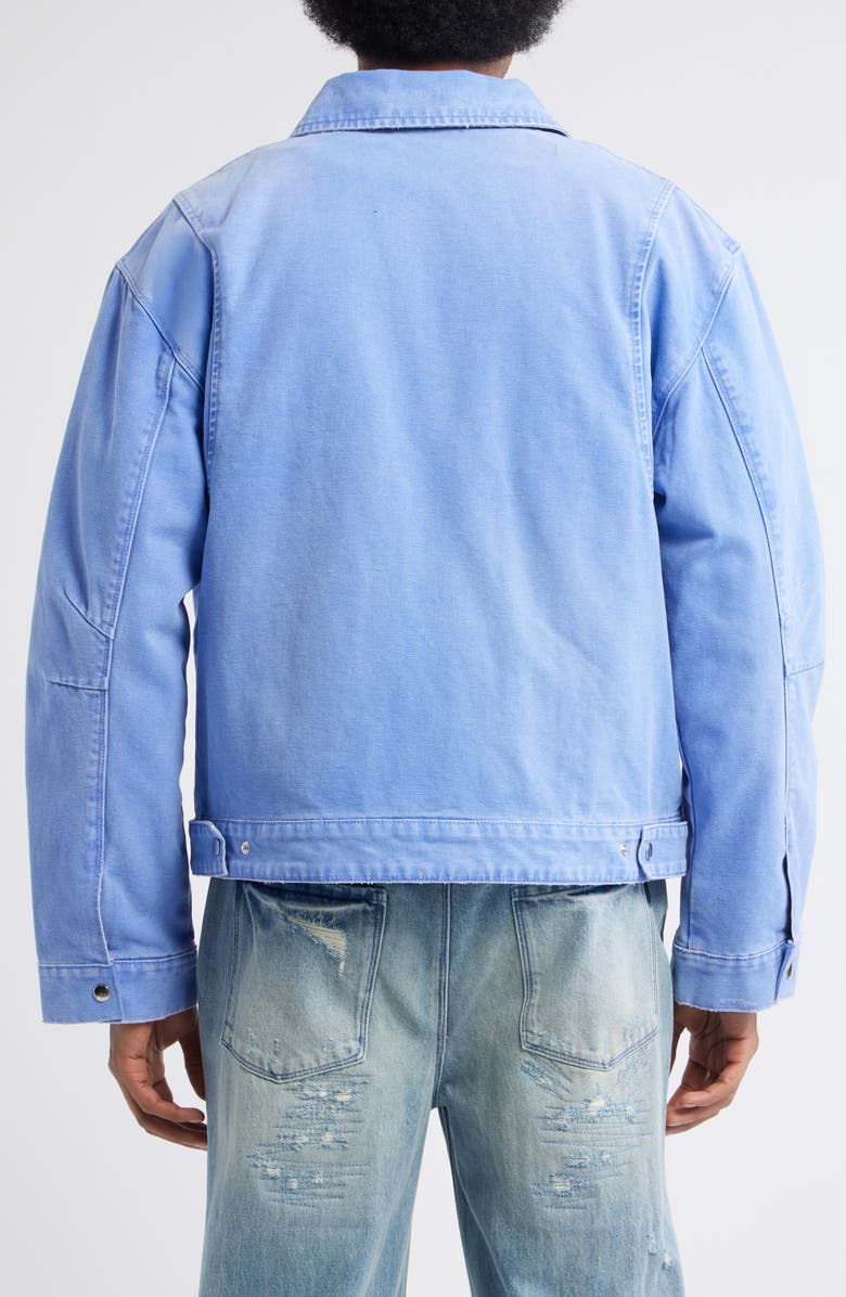 RtA Easton Denim Workwear Jacket, Alternate, color, Vintage Static Blue