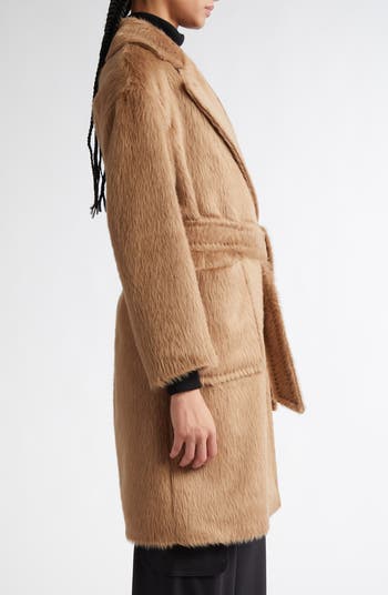 【送料&関税込】Max Mara Studio Ottanta Camel Coat Max Mara Studio Ottanta Alpaca & Virgin Wool Wrap Coat