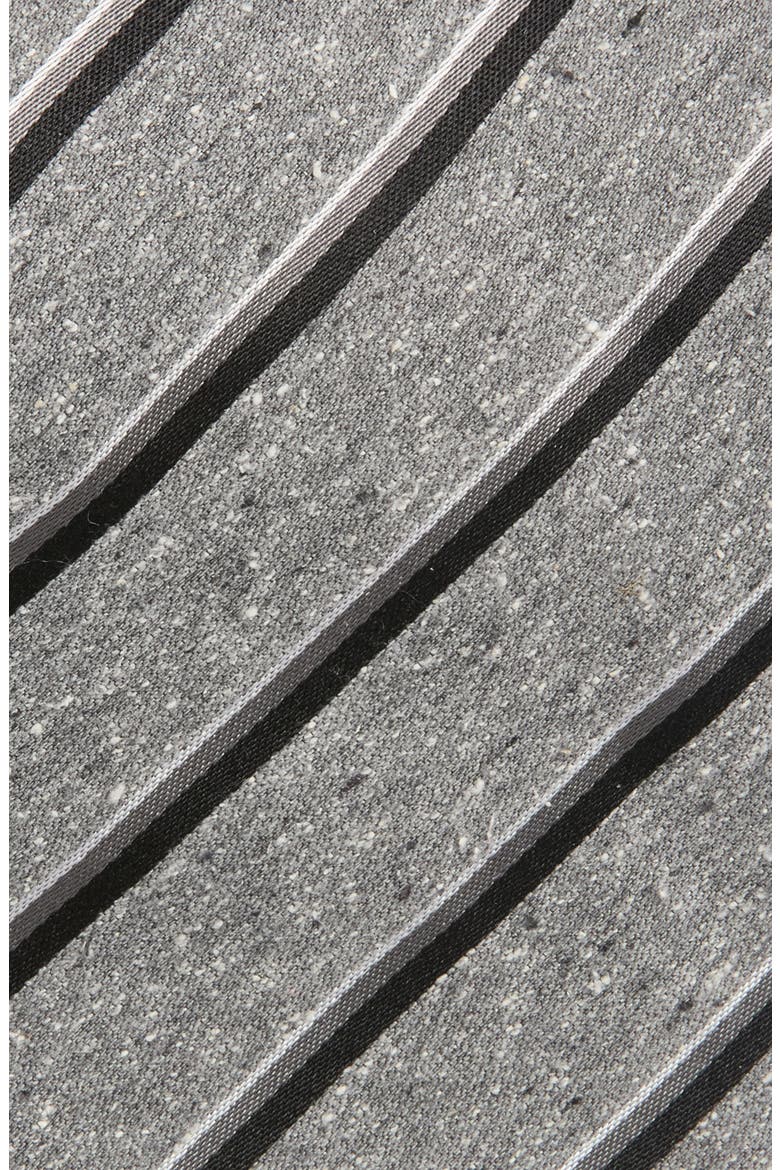 Bourette Silk Stripe Tie, Alternate, color, GREY