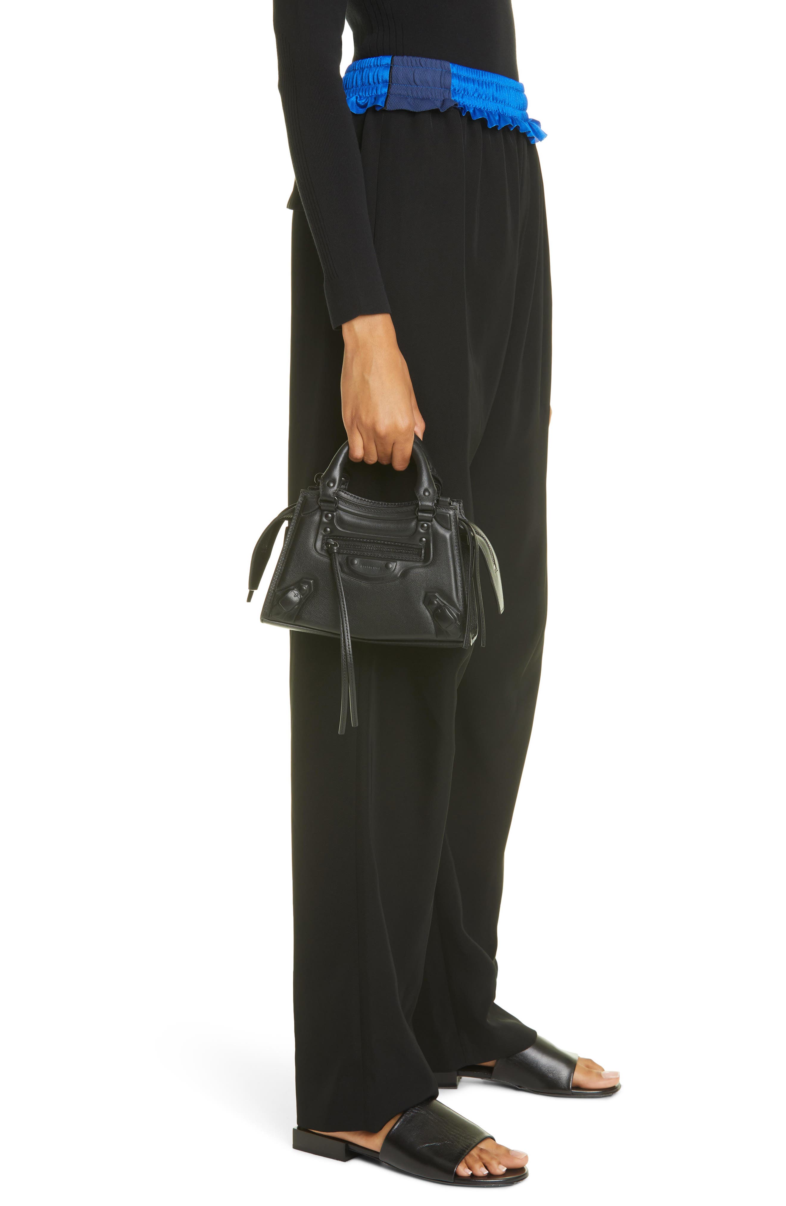 Balenciaga Mini Neo Classic City Leather Top Handle Bag, Alternate, color, 