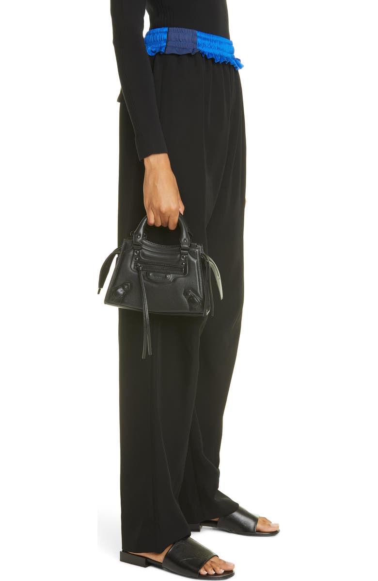 Balenciaga Mini Neo Classic City Leather Top Handle Bag, Alternate, color,