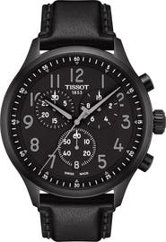 Tissot Chrono XL Chronograph Leather Strap Watch, 45mm