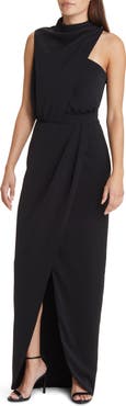 Black Halo Floella Sleeveless Cowl Neck Gown