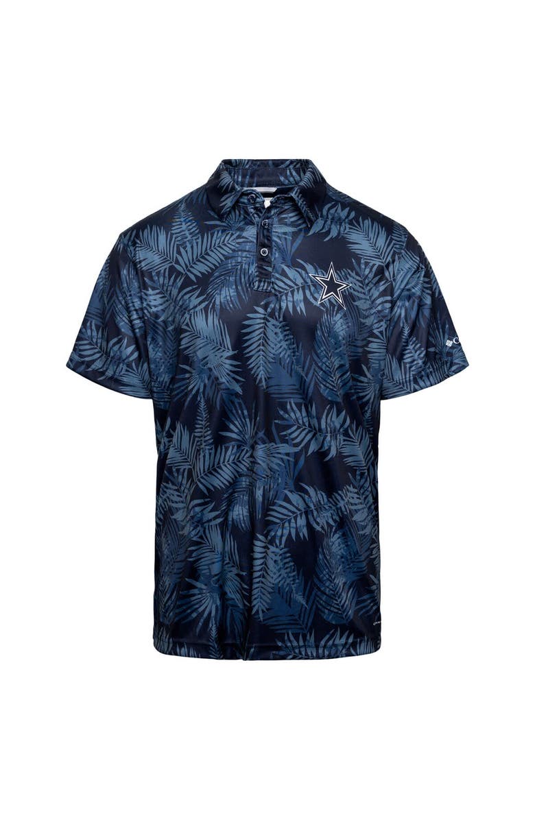 Columbia Men's Columbia Navy Dallas Cowboys PFG Super Terminal Tackle<sup>™</sup> Omni-Shade<sup>™</sup> Polo, Alternate, color, Navy