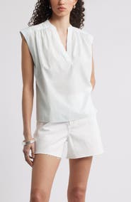 Nordstrom Shirred Cap Sleeve Top