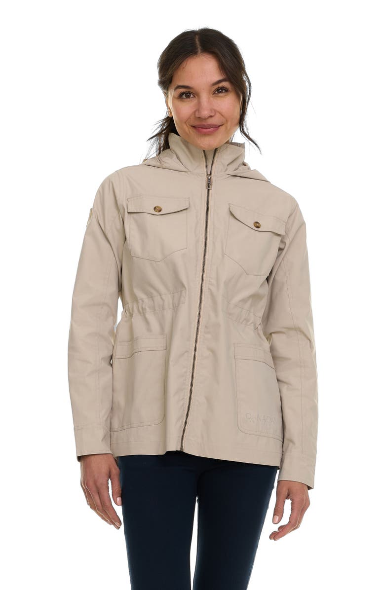 CANADA WEATHER GEAR Women's Safari Rain Jacket, Main, color, Pumice Stone