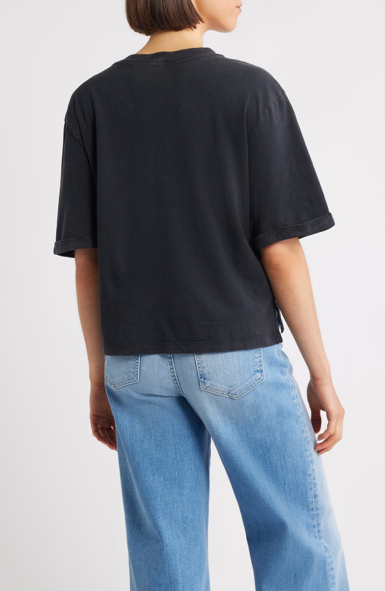 CITY BLUES Coram Crop Oversize T-Shirt, Alternate, color, Black