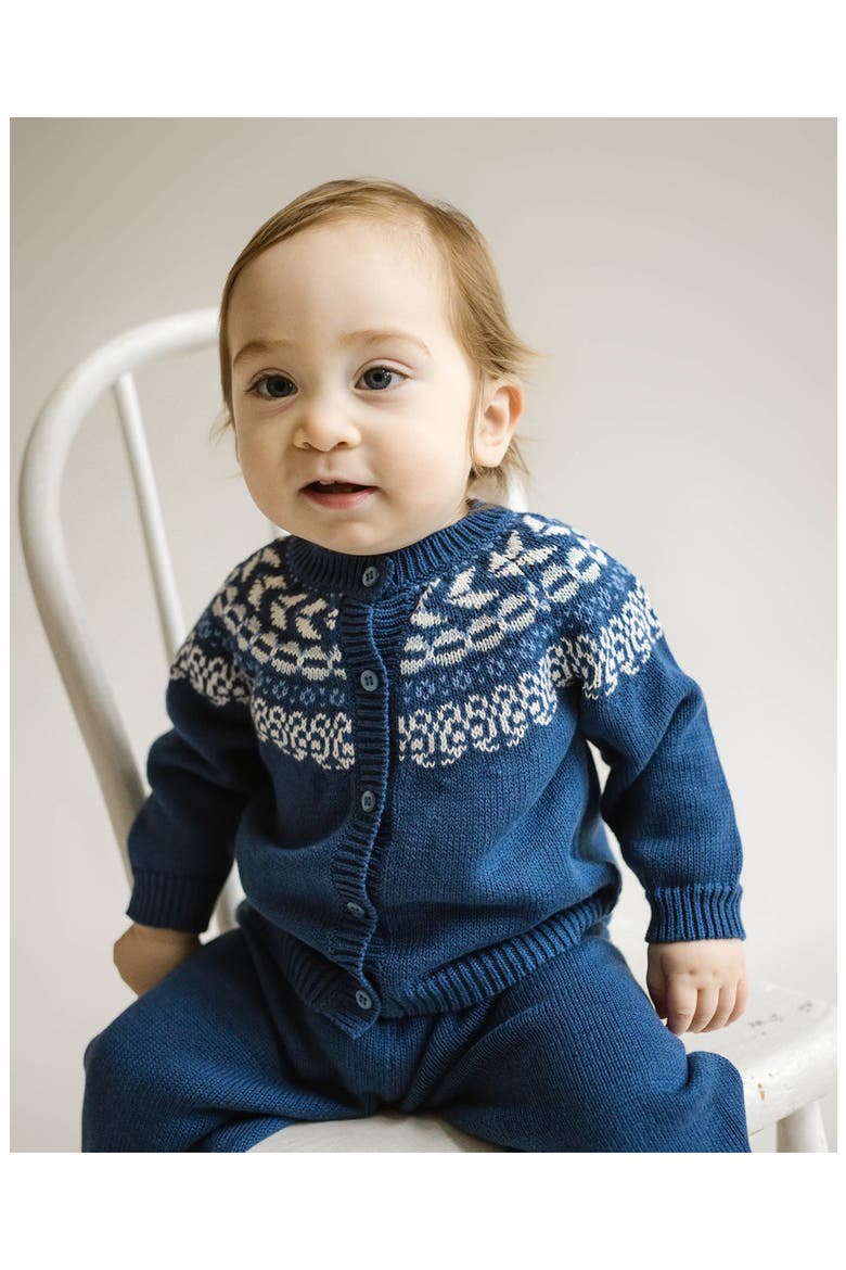 Fair Isle Pant Set for Infant, Alternate, color, Blue Multi
