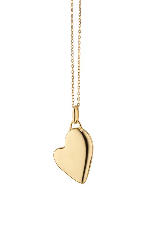 Slim Lockets 18k Gold Mini Heart Locket Necklace