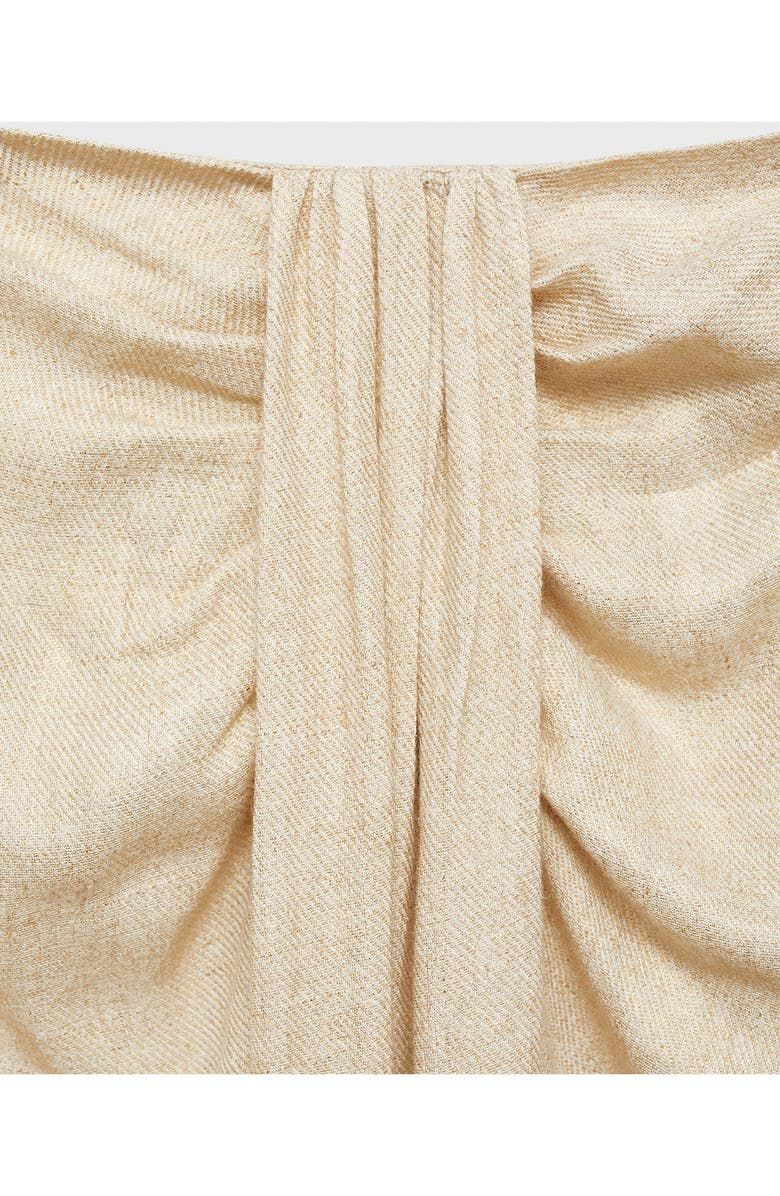 MANGO Draped Midi Skirt, Alternate, color,