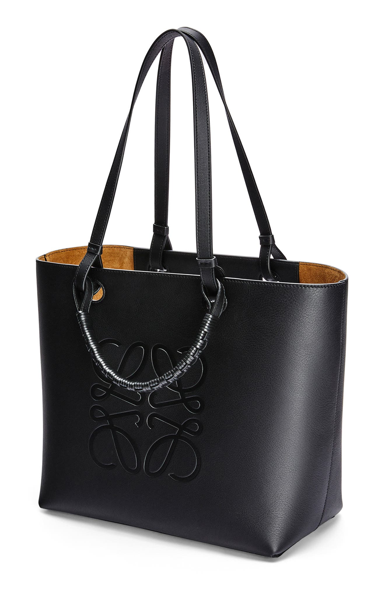 Loewe Anagram Leather Tote, Alternate, color, 