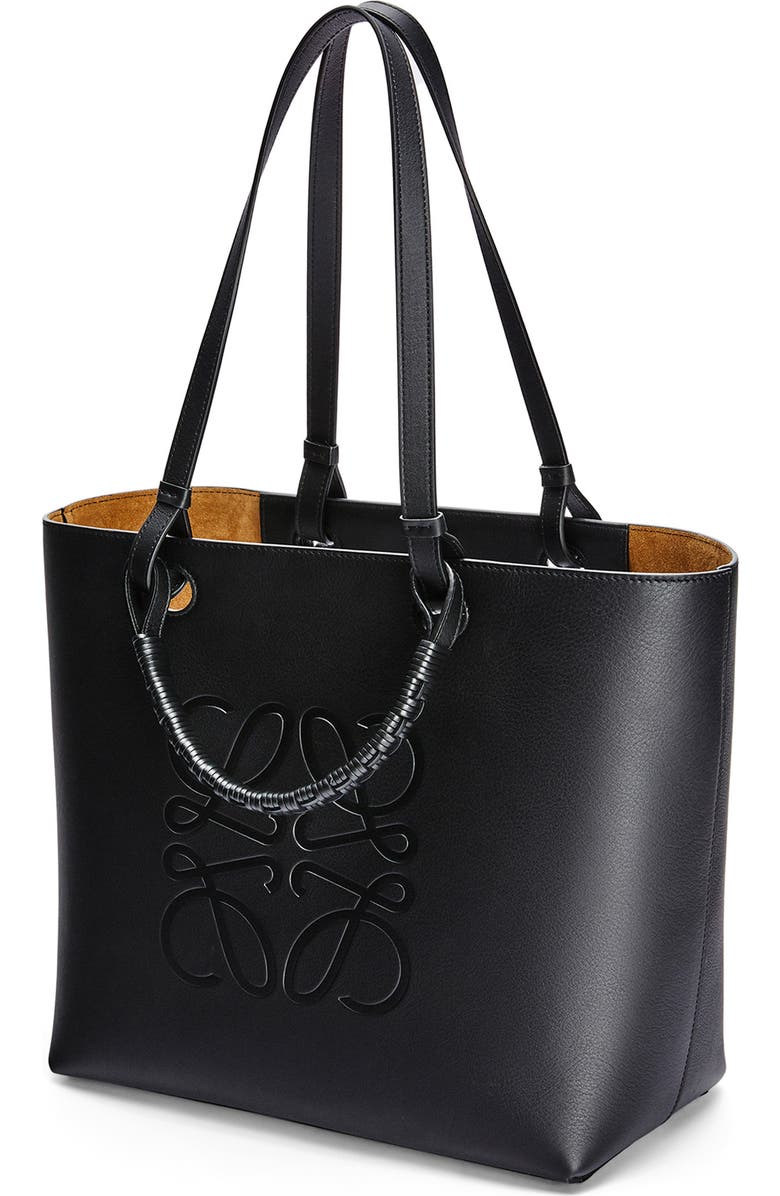 Loewe Anagram Leather Tote, Alternate, color,