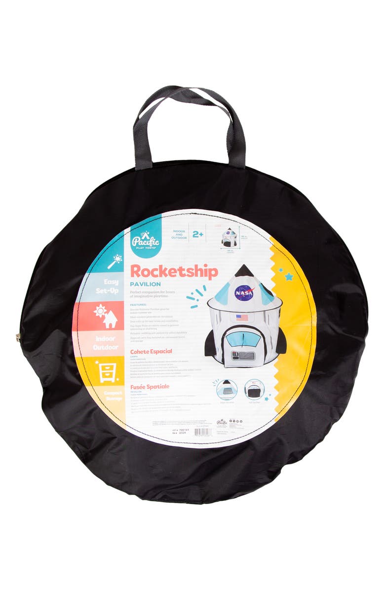 Pacific Play Tents Rocket Ship Pavilion Play Tent, Alternate, color, Multi