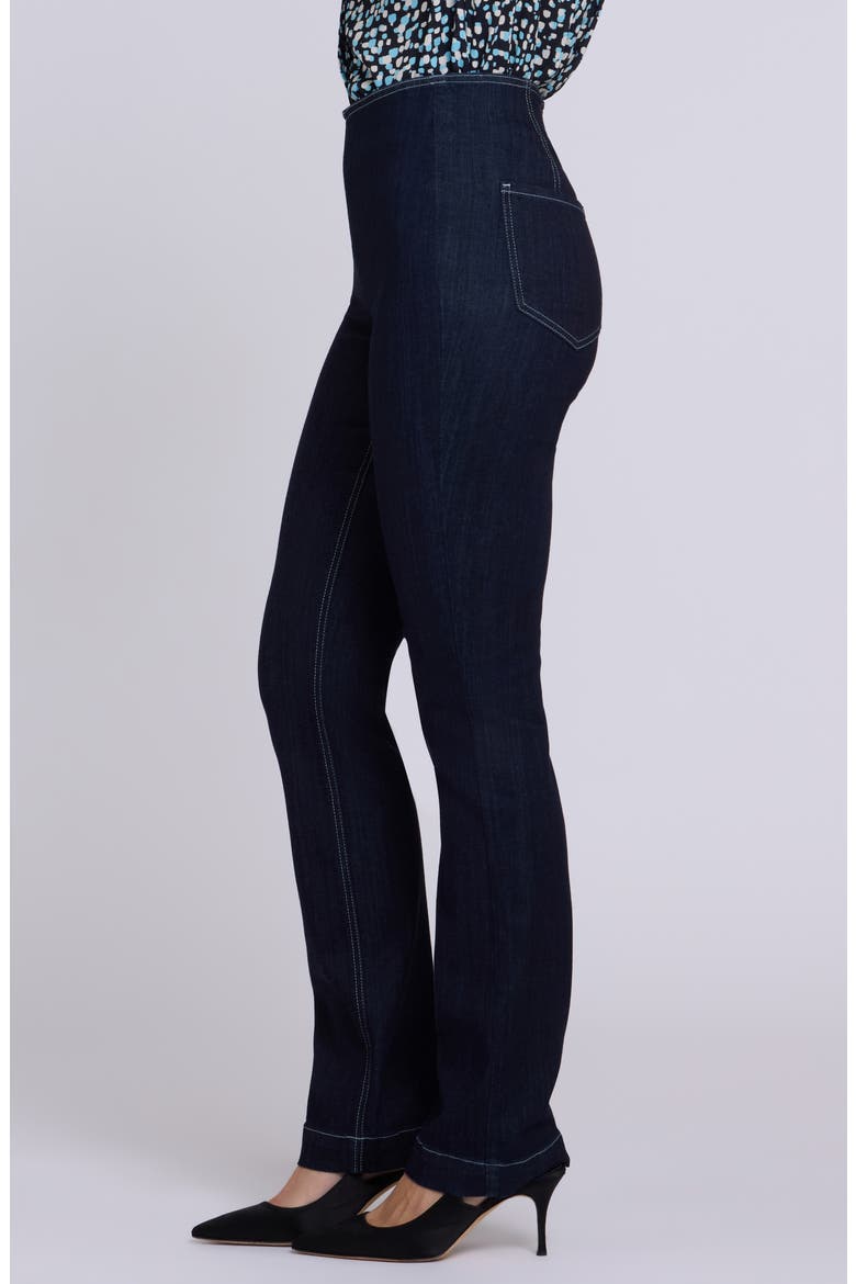 Marilyn High Waist Straight Leg Pull-On Jeans, Alternate, color, RINSE