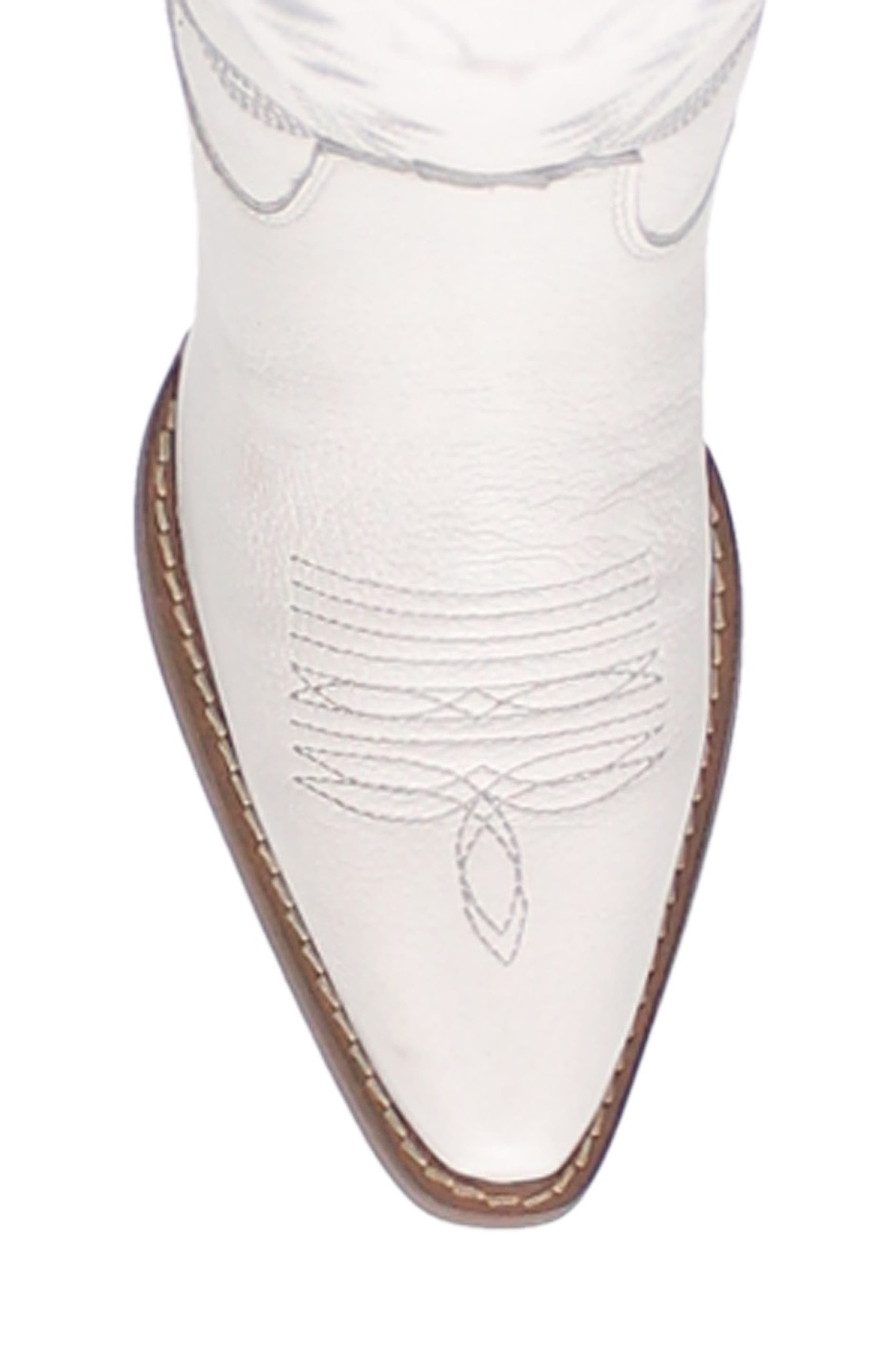 Knee High Western Boot, Alternate, color, WHITE