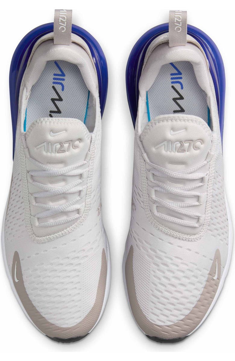 Nike Air Max 270 Sneaker, Alternate, color, 031 Vast Grey/College Grey/Racer Blue/Summit White