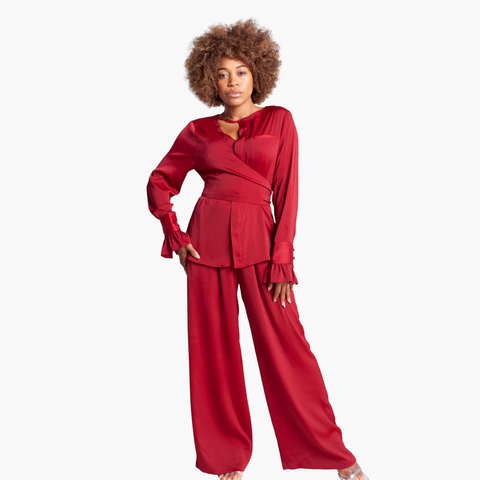 Long Sleeve Wrap Top