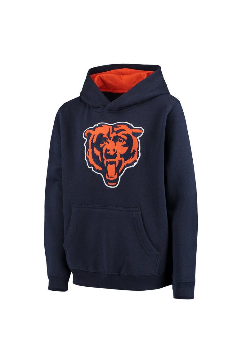 Youth Navy Chicago Bears Fan Gear Prime Pullover Hoodie, Alternate, color, Navy