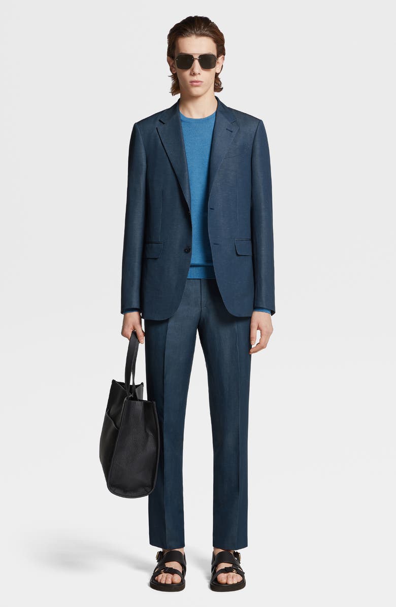 ZEGNA Trofeo Wool & Linen Sport Coat, Alternate, color,